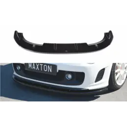 Maxton FRONT SPLITTER V.2 FIAT 500 ABARTH MK1 Gloss Black, FIAT