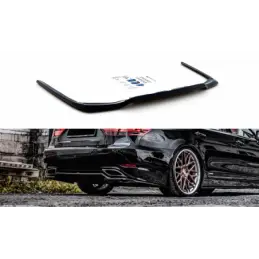 Maxton Central Rear Splitter Lexus LS Mk4 Facelift Gloss Black, Lexus