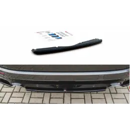 Maxton Central Rear Splitter Ford S-Max Vignale Mk2 Facelift Gloss Black, FORD