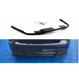 Maxton Central Rear Splitter Volvo S60/V60 R-Design Mk3 Gloss Black, MAXTON DESIGN