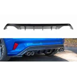 Maxton Rear Valance with Exhaust Ford Focus MK4 St-line Gloss Black \ Poutre de torsion, FORD