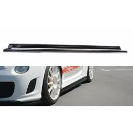 Maxton SIDE SKIRTS DIFFUSERS FIAT 500 ABARTH MK1 Gloss Black, FIAT