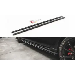 Maxton Side Skirts Diffusers VW Golf 7 GTI TCR Gloss Black, Golf 7