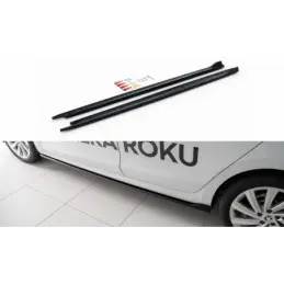 Maxton Side Skirts Diffusers V.1 Skoda Octavia Mk4 Gloss Black, SKODA