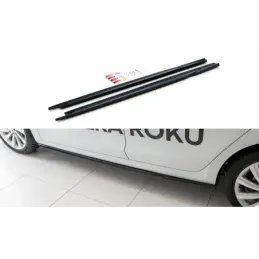 Maxton Side Skirts Diffusers V.2 Skoda Octavia Mk4 Gloss Black, SKODA