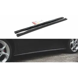 Maxton Side Skirts Diffusers Alfa Romeo 156 Facelift Gloss Black, 156