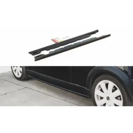 Maxton Side Skirts Diffusers Mini Cooper / One R50 Gloss Black, Mini