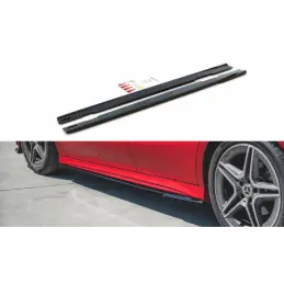 Maxton Side Skirts Diffusers Mercedes-Benz CLA AMG-Line C118 Gloss Black, MERCEDES