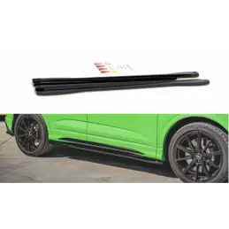 Maxton Side Skirts Diffusers Audi RSQ3 / Q3 S-Line F3 Gloss Black, Q3 / RSQ3 F25