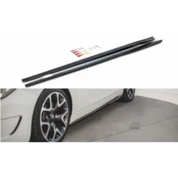 Maxton Side Skirts Diffusers Opel Insignia Mk. 1 OPC Gloss Black, Opel