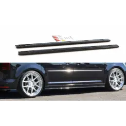 Maxton Side Skirts Diffusers Volkswagen Caddy Mk. 4 Gloss Black, Caddy