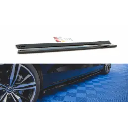 Maxton Side Skirts Diffusers V.1 Volvo S60/V60 R-Design Mk3 Gloss Black, MAXTON DESIGN