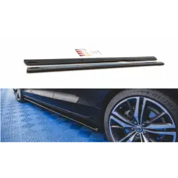 Maxton Side Skirts Diffusers V.2 Volvo S60/V60 R-Design Mk3 Gloss Black, MAXTON DESIGN