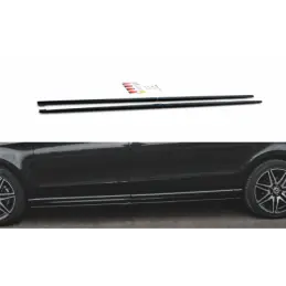 Maxton Side Skirts Diffusers Mercedes-Benz V-Class Long AMG-Line W447 Facelift Gloss Black, MAXTON DESIGN