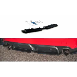 Maxton Central Rear Splitter Mini Countryman Mk2 F60 JCW Gloss Black, MAXTON DESIGN