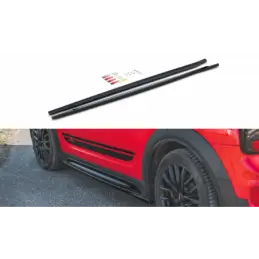 Maxton Side Skirts Diffusers Mini Countryman Mk2 F60 JCW Gloss Black, MAXTON DESIGN