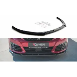 Maxton Front Splitter V.1 Peugeot 308 GT Mk2 Facelift Gloss Black, MAXTON DESIGN