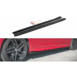 Maxton Side Skirts Diffusers Peugeot 308 GT Mk2 Facelift Gloss Black, MAXTON DESIGN