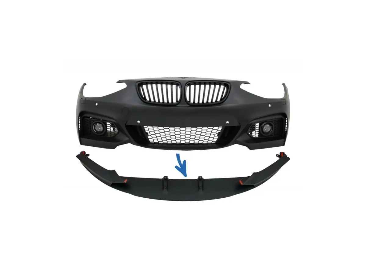Tuning Front Bumper Lip Spoiler suitable for BMW 1 Series F20 F21  (2011-2014) 2 Series F22 F23 (2014-) M Sport M-Performance Des