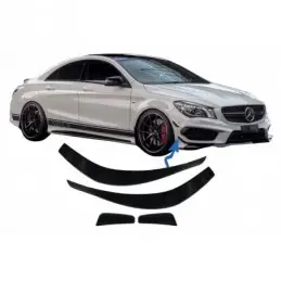 Front Bumper Splitters Fins Aero suitable for MERCEDES CLA W117 C117 X117 (2013-2016) CLA45 Design, CLA C117