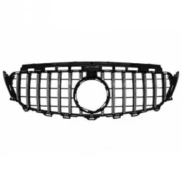 Central Grille suitable for Mercedes E-Class W213 S213 C238 (2016-2019) GT-R Panamericana Design Chrome With 360 Camera, MERCEDE