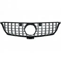 Front Grille suitable for Mercedes ML-Class W166 (2012-2014) GT-R Panamericana Design Black Chrome, MERCEDES