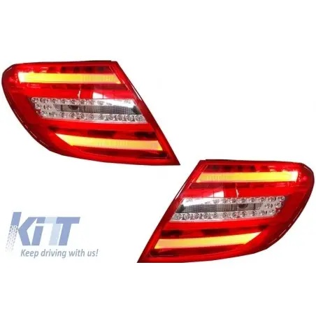 Tuning Complete Conversion Retrofit Body Kit with Lights suitable for  Mercedes C-Class W204 (2007-2014) Facelift C63 Design KITT