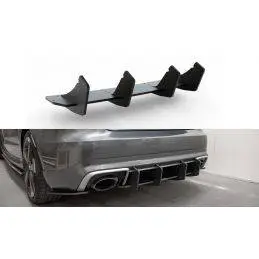 Maxton Racing Durability Rear Diffuser V.2 Audi RS3 8V Sportback Black-Red, MAXTON DESIGN