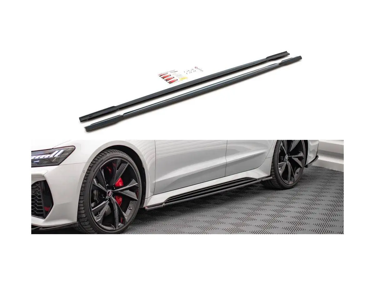 Tuning Maxton Side Skirts Diffusers V.1 Audi RS6 C8 / RS7 C8 Gloss