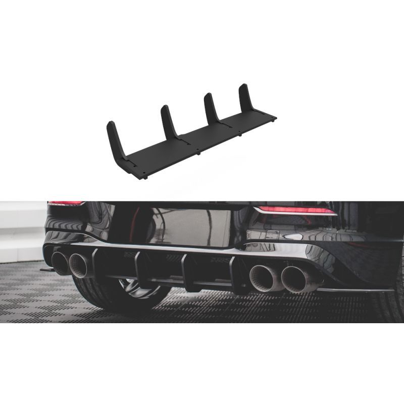 Maxton Street Pro Rear Diffuser Volkswagen Golf R Mk8 Red, Nouveaux produits maxton-design