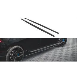 Maxton Street Pro Side Skirts Diffusers Volkswagen Golf R Mk8 Black-Red, Nouveaux produits maxton-design