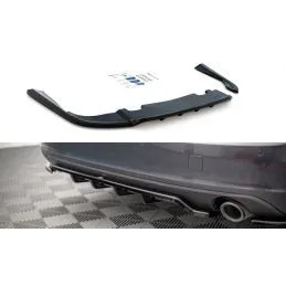 Maxton Central Rear Splitter (with vertical bars) Volvo V90 Mk2 Gloss Black, Nouveaux produits maxton-design