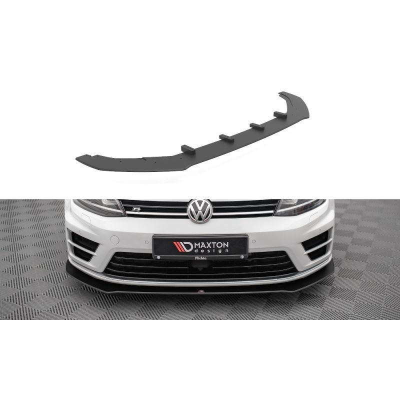 Maxton Street Pro Front Splitter V.1 Volkswagen Golf R Mk7 Black, Nouveaux produits maxton-design