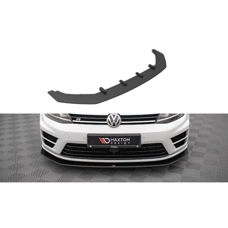 Maxton Street Pro Front Splitter V.2 Volkswagen Golf R Mk7 Black-Red, Nouveaux produits maxton-design