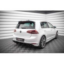 Maxton Street Pro Rear Side Splitters + Flaps Volkswagen Golf R Mk7 Black + Gloss Flaps, Nouveaux produits maxton-design