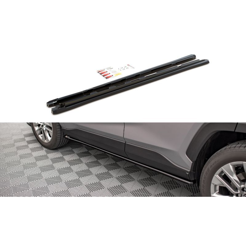 Maxton Side Skirts Diffusers Toyota RAV4 Mk5 Gloss Black, Nouveaux produits maxton-design