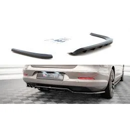 Maxton Central Rear Splitter (with vertical bars) Volkswagen Passat CC Gloss Black, Nouveaux produits maxton-design