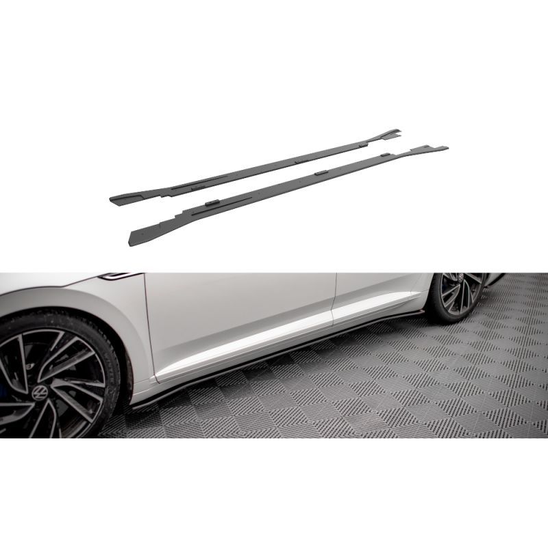 Maxton Street Pro Side Skirts Diffusers V.2 Volkswagen Arteon R / R-Line Facelift Black, Nouveaux produits maxton-design