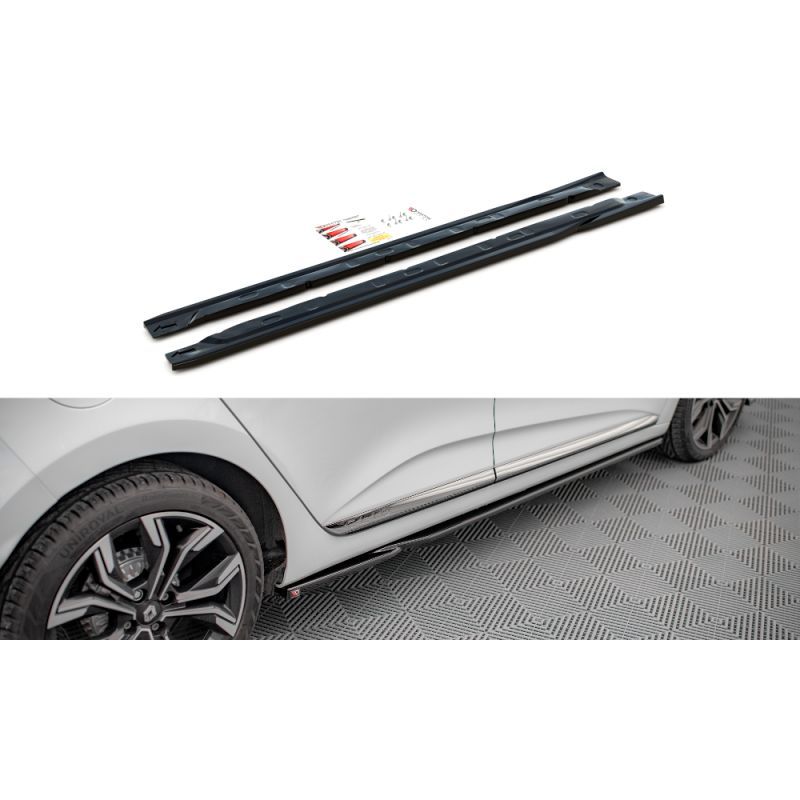 Maxton Side Skirts Diffusers Renault Clio Mk5 Gloss Black, Nouveaux produits maxton-design