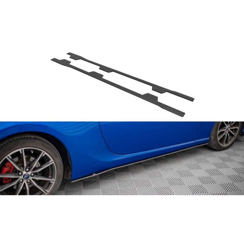 Maxton Street Pro Side Skirts Diffusers Subaru BRZ Mk1 Facelift Black-Red, Nouveaux produits maxton-design