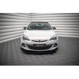 Maxton Street Pro Front Splitter V.1 + Flaps Opel Astra GTC OPC-Line J Black + Gloss Flaps, Nouveaux produits maxton-design