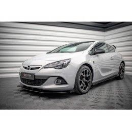 Maxton Street Pro Front Splitter V.1 + Flaps Opel Astra GTC OPC-Line J Black + Gloss Flaps, Nouveaux produits maxton-design