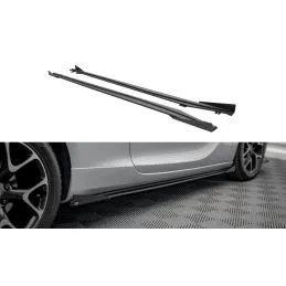 Maxton Street Pro Side Skirts Diffusers + Flaps Opel Astra GTC OPC-Line J Black-Red + Gloss Flaps, Nouveaux produits maxton-desi