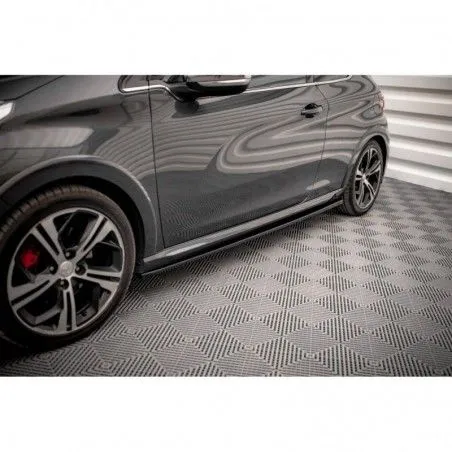 Tuning Maxton Side Skirts Diffusers Peugeot 208 GTi Mk1 Gloss Black MAXTON  DESIGN