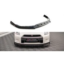 Maxton Front Splitter + Flaps Nissan GTR R35 Facelift Gloss Black, Nouveaux produits maxton-design