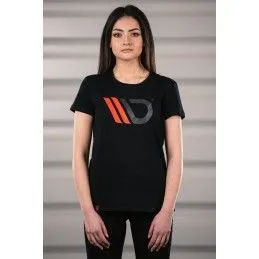 Maxton Womens Black T-shirt with red logo XS, Nouveaux produits maxton-design