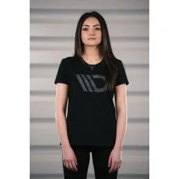 Maxton Womens Black T-shirt with grey logo S, Nouveaux produits maxton-design