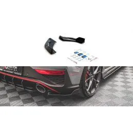 Milled rear approach rear diffuser approach from ABS for Audi A4 B9  facelift ava