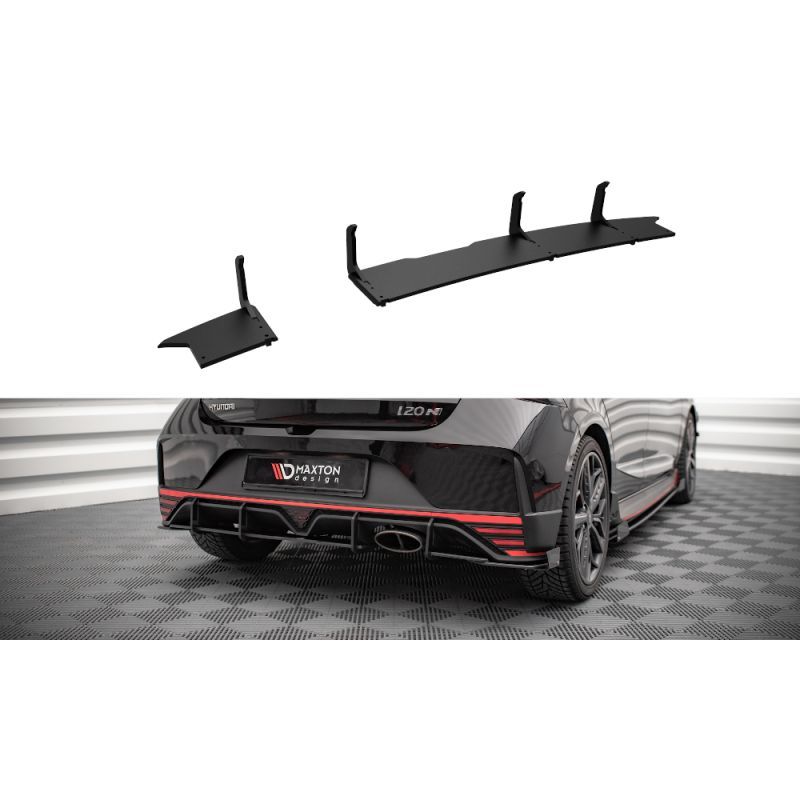 Maxton Street Pro Rear Diffuser Hyundai I20 N Mk3 Red, Nouveaux produits maxton-design