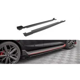 Maxton Street Pro Side Skirts Diffusers + Flaps Hyundai I20 N Mk3 Black + Gloss Flaps, Nouveaux produits maxton-design